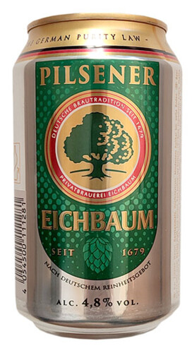 Eichbaum Pilsener 4,8%  0,33 l plech
