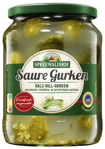 Spreewaldhof Saure Gurken 650 g / 370 g