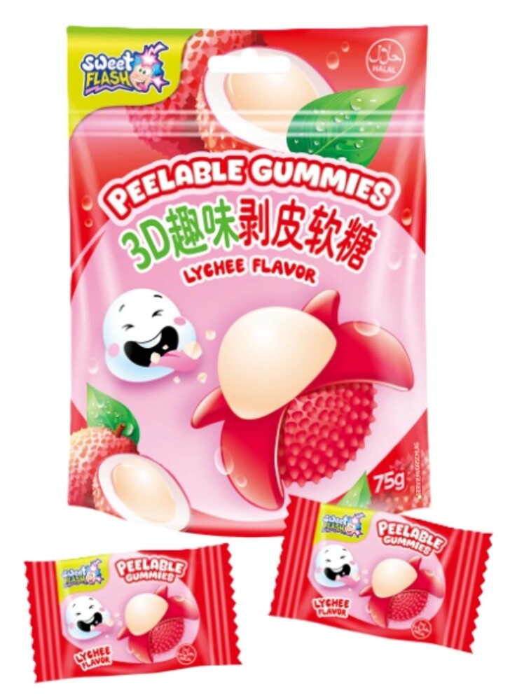 Peelable Gummies Lychee Flavor 75 g