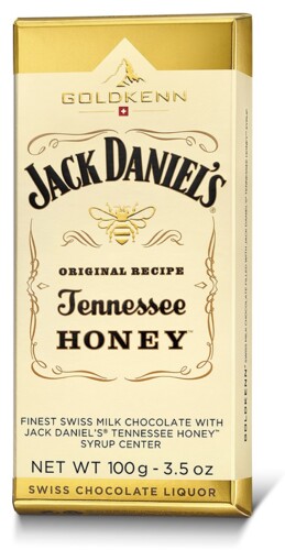 Goldkenn Mléčná čokoláda plněná Whisky Jack Daniel’s Honey 100 g