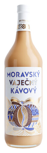 Moravský Vaječný Kávový 14% 1 l (holá láhev)