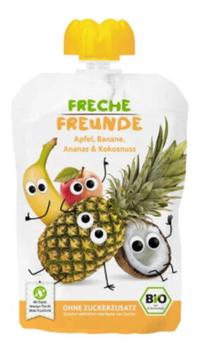 Freche Freunde Apfel, Banane, Ananas mit Kokosnuss 100 g
