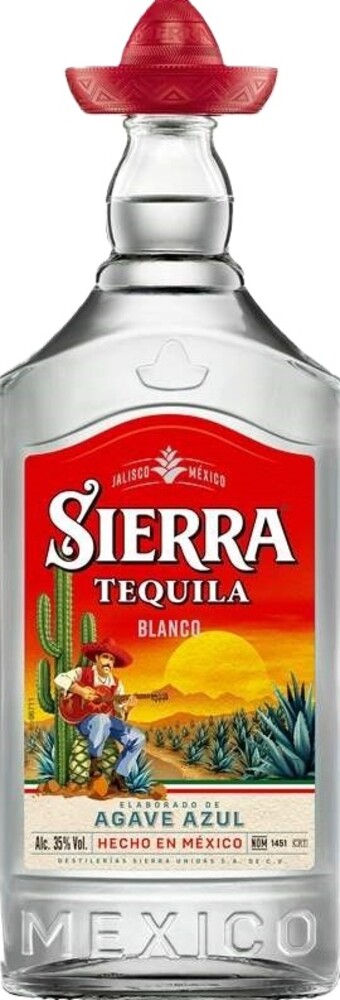 Sierra Tequila Blanco 35% 1 l (holá láhev)