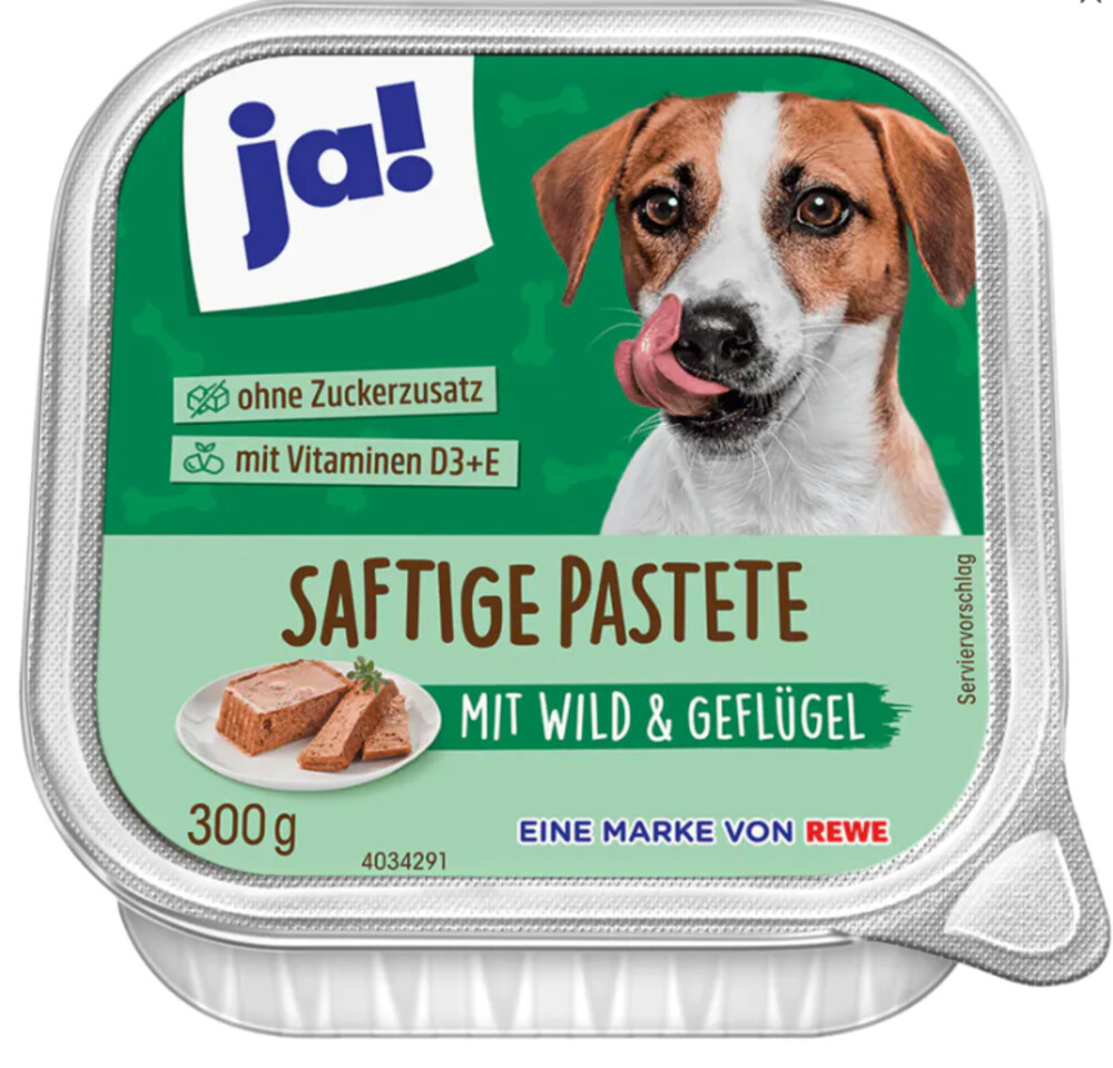 JA! Saftige Pastete mit Wild Geflügel 300 g