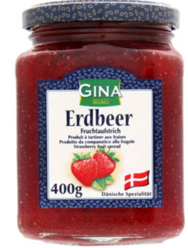Gina Jam Erdbeer 400 g