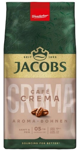 Jacobs Krönung Café Crema zrnková káva 500 g