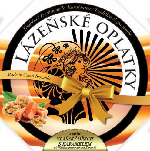 Hodonín Lázeňské Oplatky Vlašský Ořech Karamel 175 g