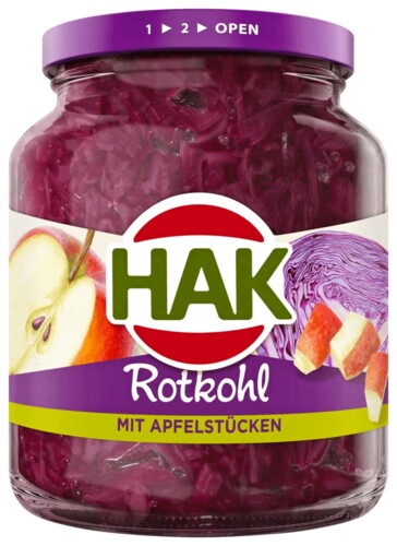 HAK Rotkohl mit Apfelstücken 700 g