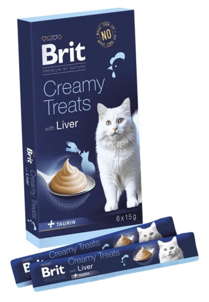 Brit Premium by Nature Creamy Treats with Liver 6 x 15 g