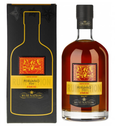 Rum Nation Peruano 8Y 42% 0,7 l  (karton)