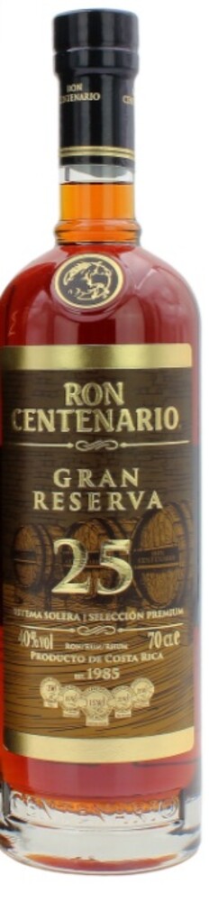 Ron Centenario Gran Reserva 25Y 40% 0,7 l (holá láhev)
