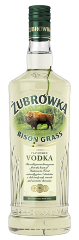 Vodka Zubrowka 37,5% 1 l (holá láhev)