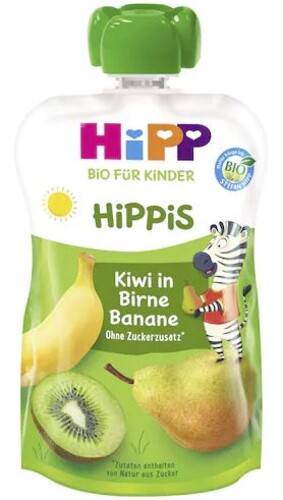 HIPP Hippis BIO Kiwi, Hruška, Banán 100 g 