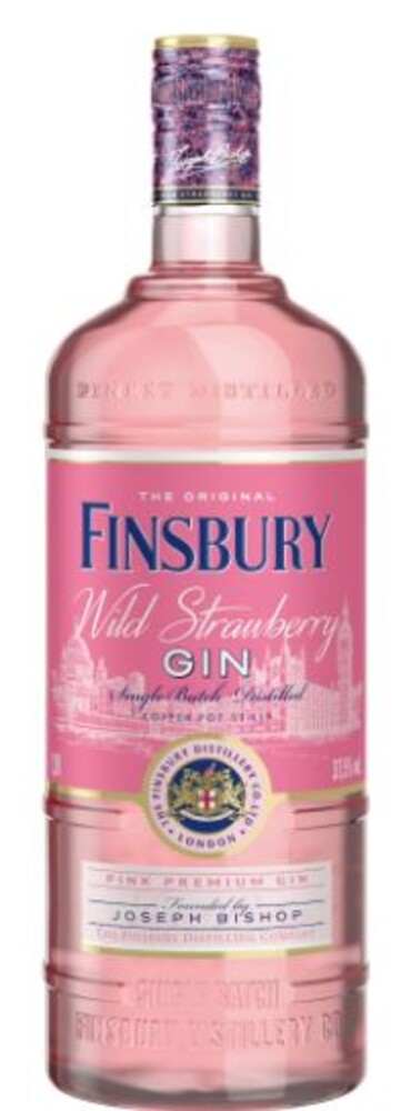Finsbury Gin Wild Strawberry 37,5% 1 l (holá láhev)