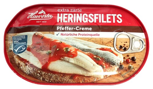 Hawesta Heringsfil Pfeffer Creme 200 g