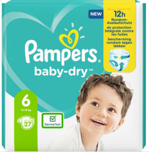 Pampers Baby Dry 6  13-18kg  27 ks