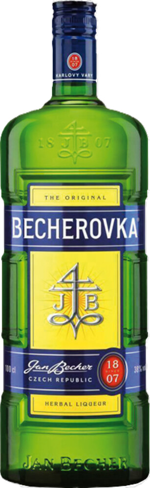 Becherovka 38% 1 l (holá láhev)