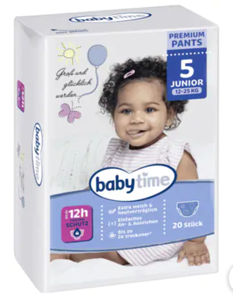 Babytime Pants Junior 5  12-25kg 20 ks