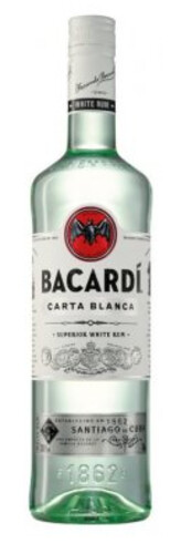 Bacardi Carta Blanca 40% 1 l (holá láhev)