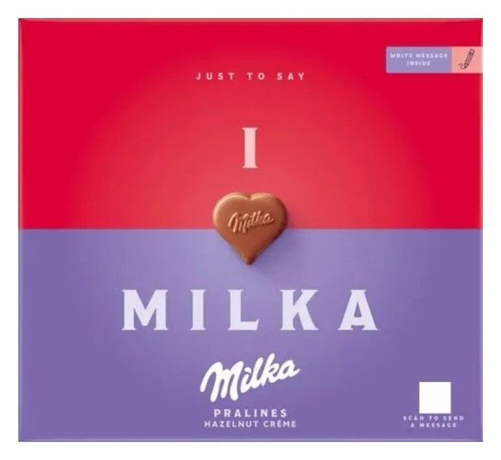 Milka I Love Pralines Hazelnut 110 g