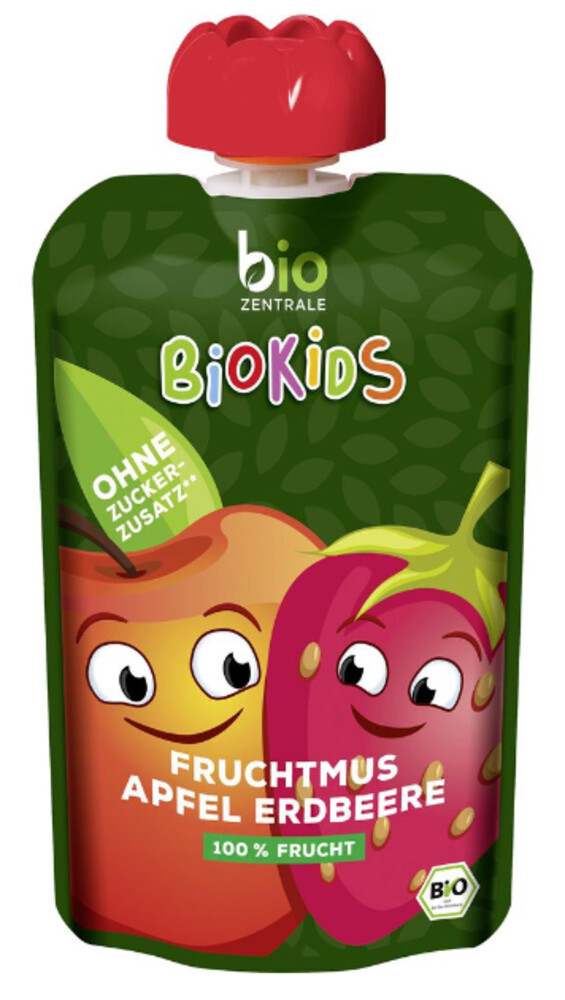 Bio Kids Fruchtmus Apfel Erdbeere 90 g