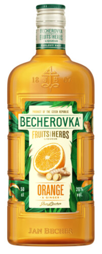 Becherovka Orange & Ginger 20% 1 l (holá láhev)