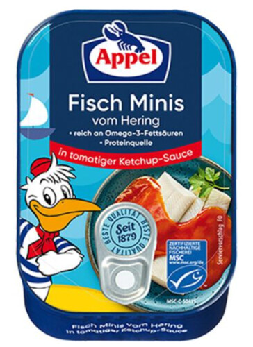 Appel Fisch Minis Hering Ketchup Sauce 100 g