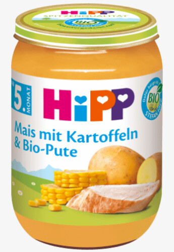 Hipp Mais Kartoffeln Bio Pute 5 M 190 g