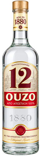 Ouzo 12 40% 1 l (holá láhev)
