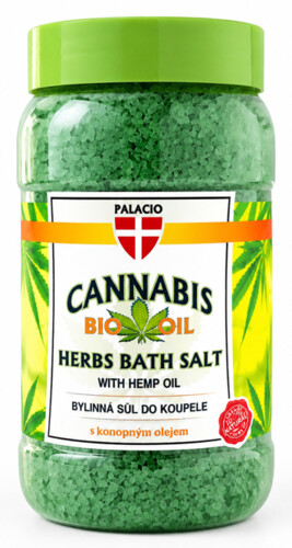 Palacio Cannabis Bylinná sůl do koupele 1200g