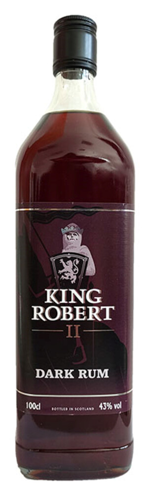 King Robert II. Dark Rum 43% 1 l (holá láhev)