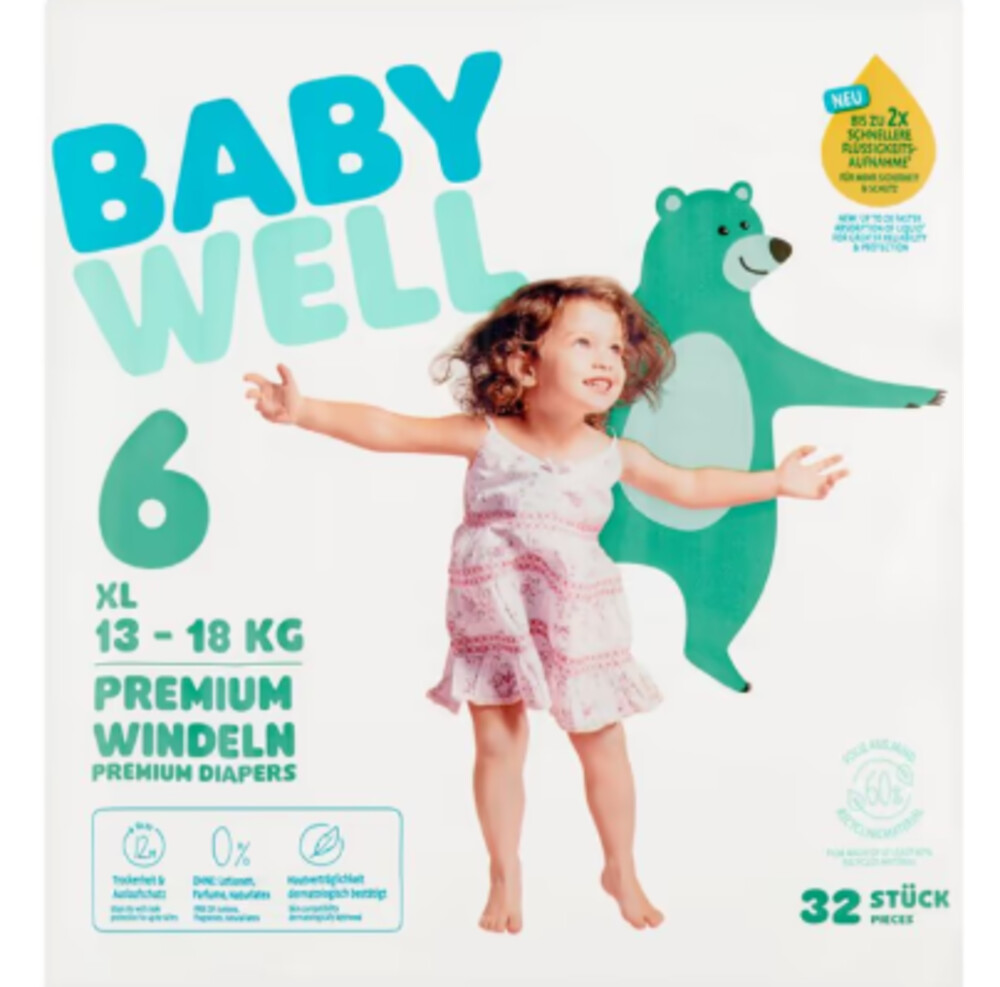 Babywell Premium Windeln Xl 13-18kg 32ks