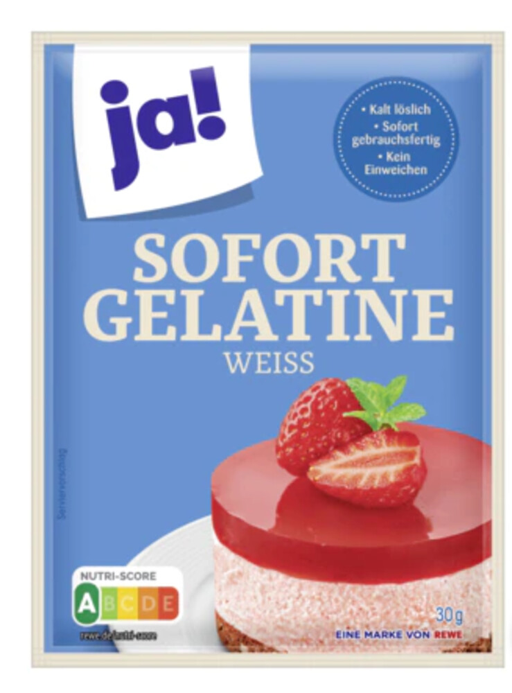 Ja! Sofort Gelatine Weiss 30 g