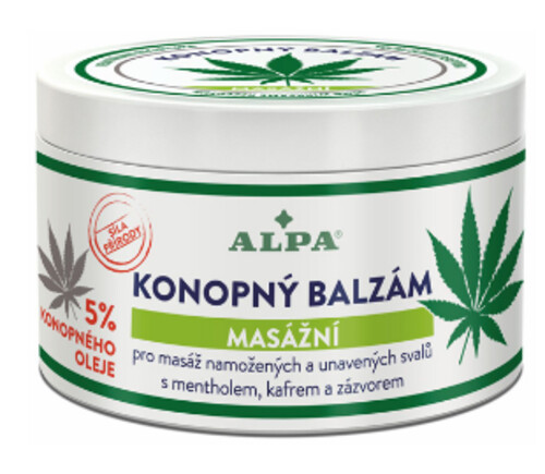 Alpa Konopný Balzám Masážní 250 ml
