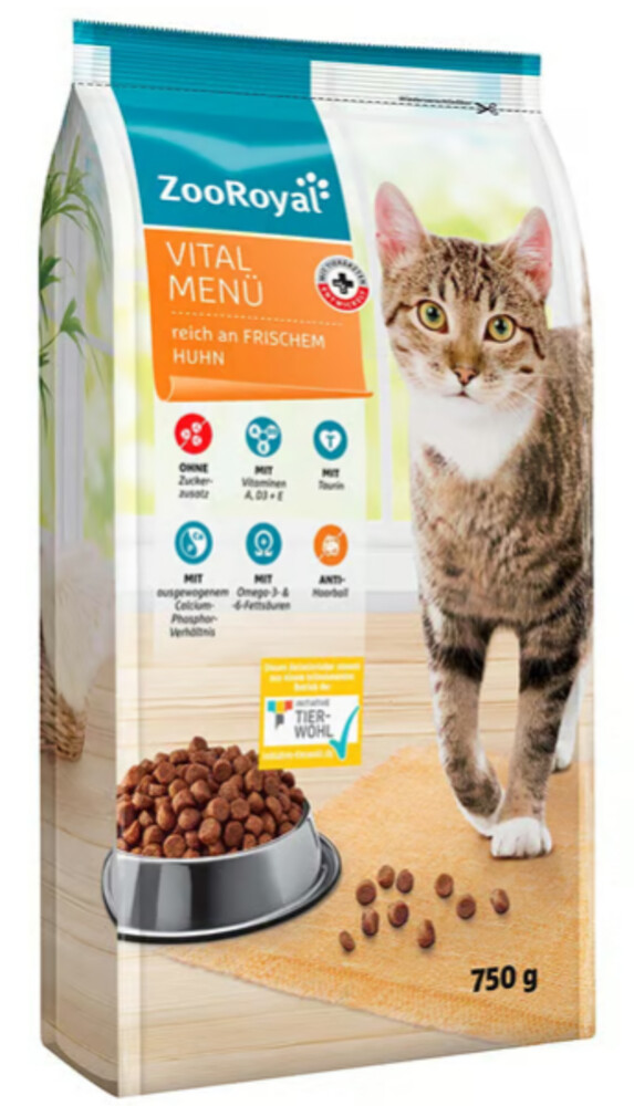Zooroyal Vital Menü Frischem Huhn 750 g