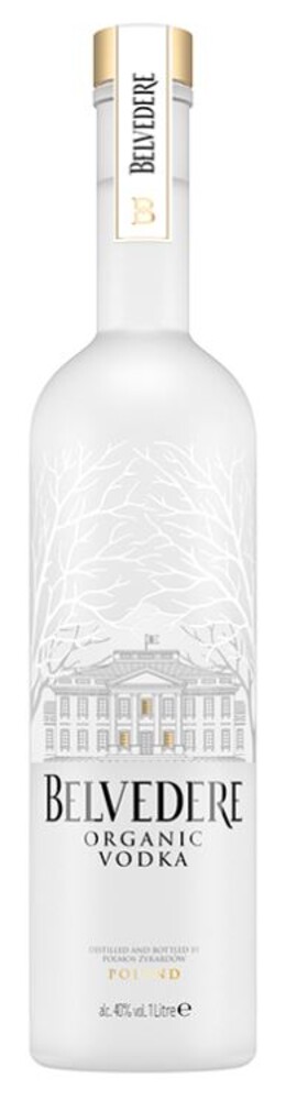 Belvedere Organic Vodka 40% 1 l (holá láhev)