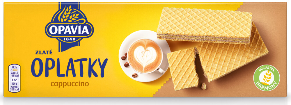 Opavia Zlaté Oplatky Cappuccino 146 g