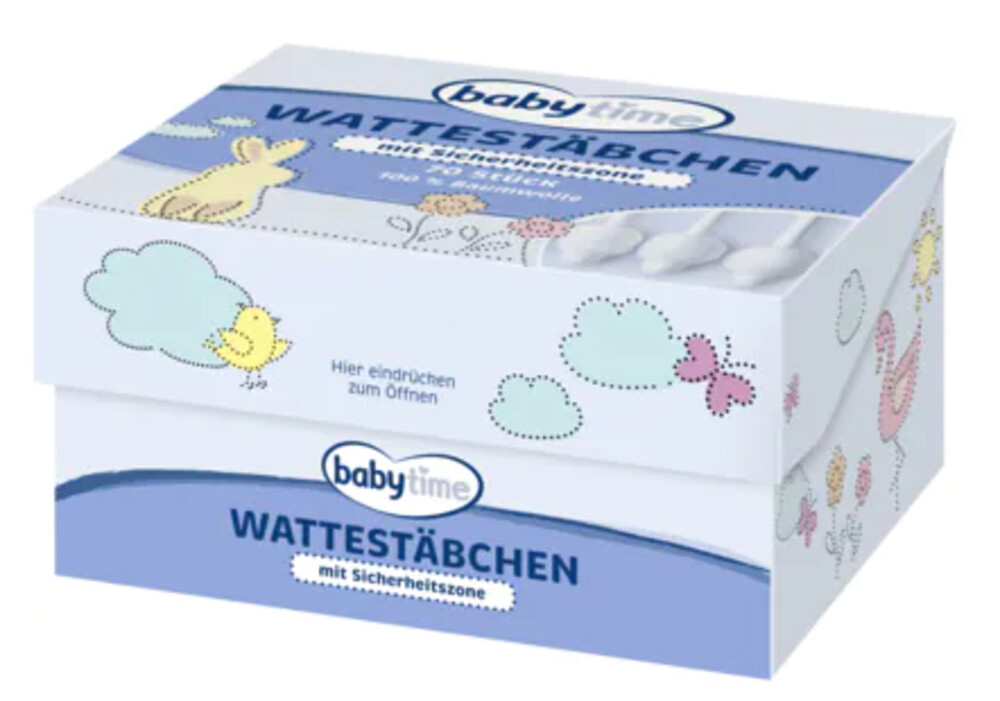Babytime Wattestäbchen 70ks 