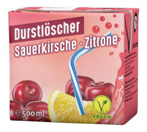 Durstlöscher Sauerkirsche Zitrone 0,5 l
