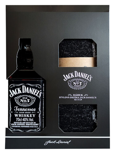 Jack Daniel’s Black 40% 0,7 l +ručník (karton)