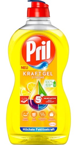 Pril Kraft gel na ruční mytí nádobí Citrón 450 ml