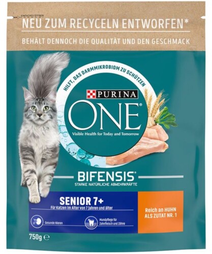 Purina One Bifensis Senior 7+ Huhn 750 g