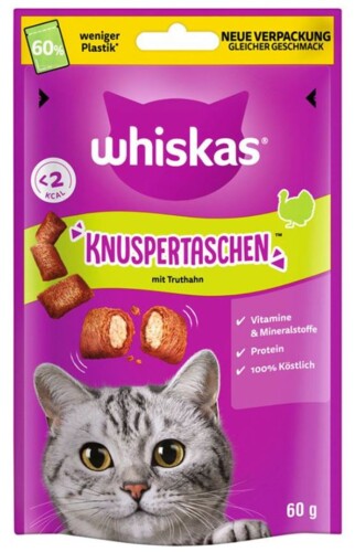 Whiskas Knuspertaschen mit Pute 60 g