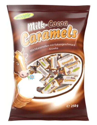 Woogie Milk Caramels Kakao 250 g
