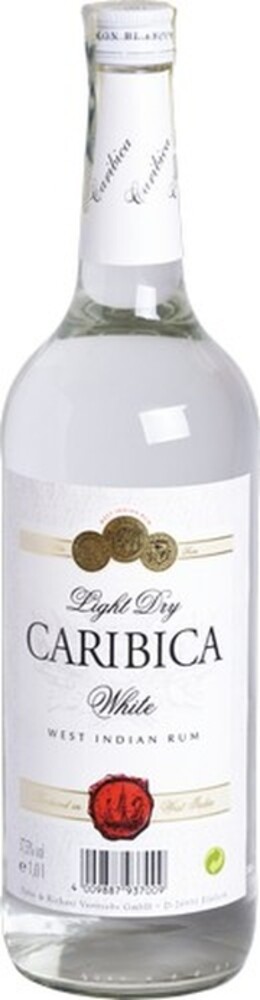 Caribica White Rum 37,5% 1 l (holá láhev)