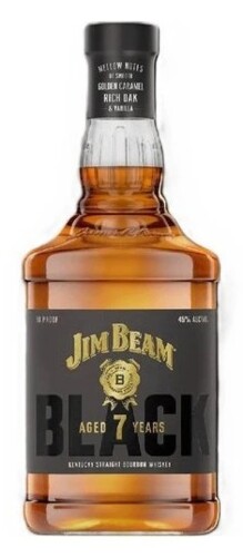 Jim Beam Black 7Y 45% 1 l (holá láhev)