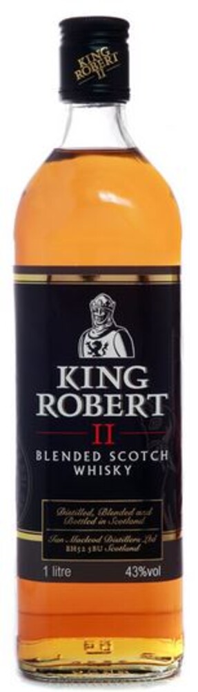 King Robert II Scotch 43% 1 l (holá láhev)
