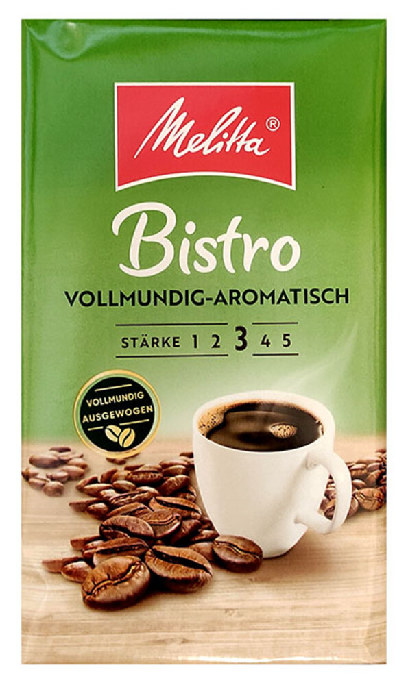 Melitta Bistro Vollmundig mletá káva 500 g