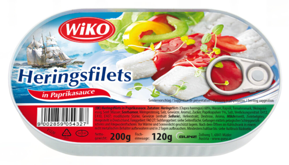 Wiko Heringfilets in Paprikasauce 200 g
