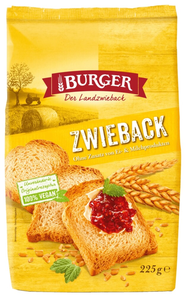 Burger Zwieback 225 g